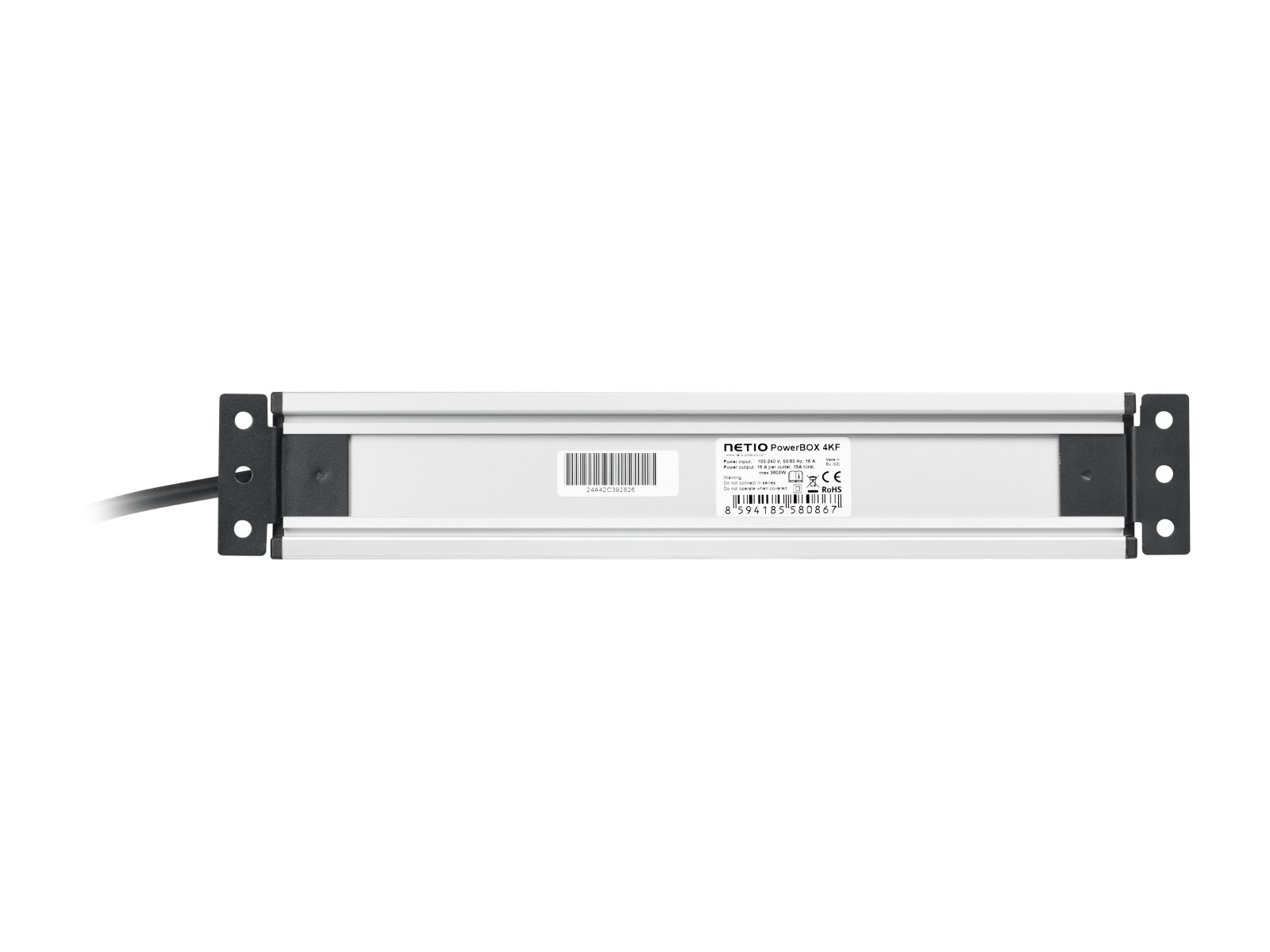 PowerBOX 4KF is 4 outputs smart power-strip PDU with LAN. Each output can be switched &amp; metered individually. Web interface, ZCS, NETIO Cloud, Open API protocols (MQTT-flex, JSON, Modbus/TCP, SNMP, ...) Type F - schuko power socket 230V/16A.