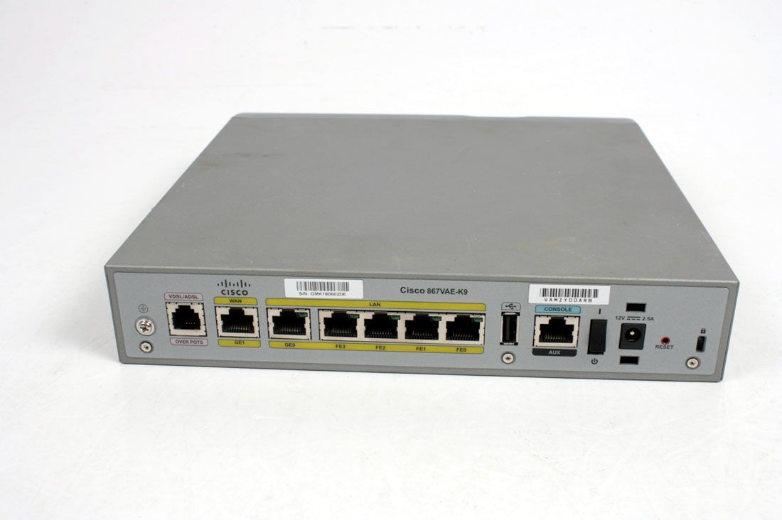 Cisco 867VAE integrated services router VDSL2/ADSL2+ over