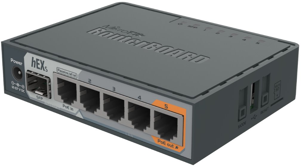 MikroTik hEX S Gigabit Ethernet router with SFP Port