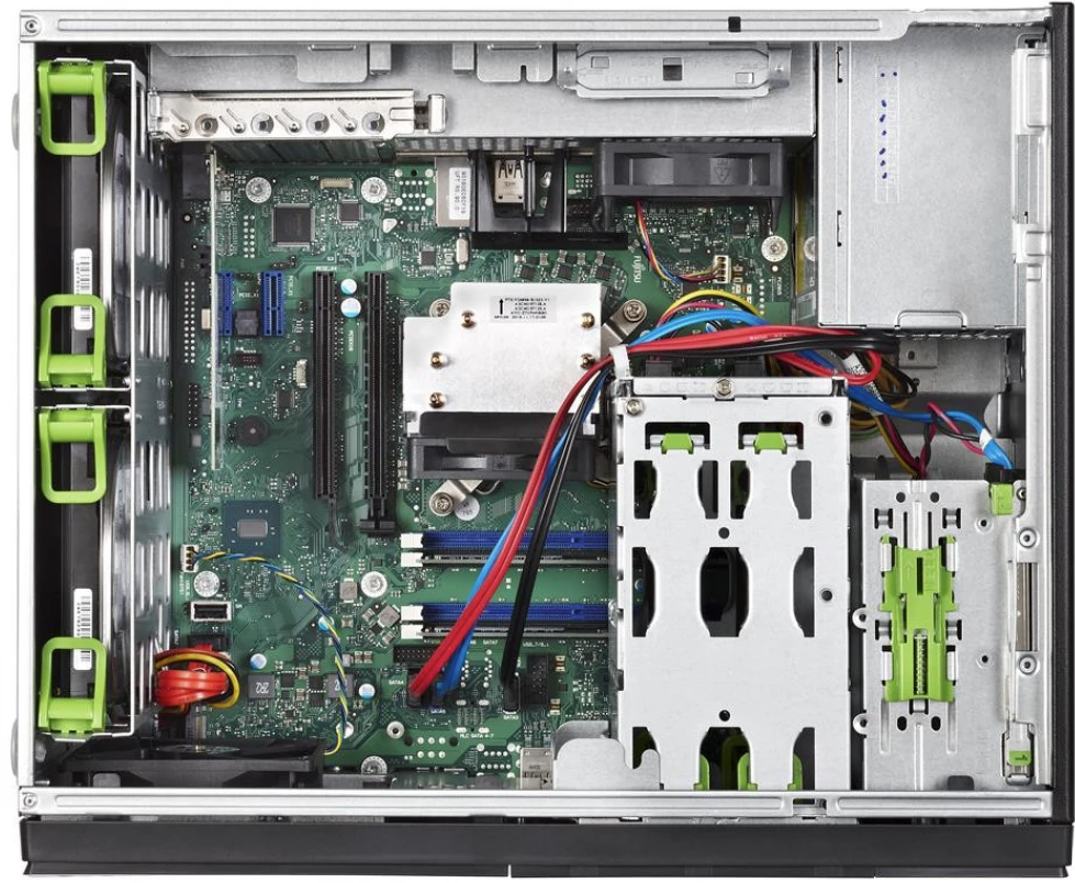 Fujitsu Primergy TX1310 M3 tower server XeonE3-1225v6 4c, 16GB RAM, 2*3.5&quot; 1TB SATA3 HDD (kokku 4 HDD pesa), RAID 0,1,10, DVD-RW, 1*Gbit Eth, 250W ps
