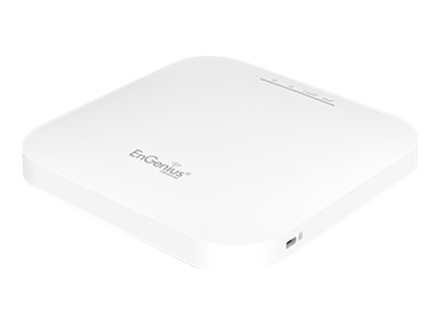 EnGenius WiFi 6 AX1800 2*2 Gigabit wireless access point with 1Gbps Port, OFDMA, MU-MIMO, PoE+, WPA3, 1GB RAM, license-free management tools (power adapter not included)