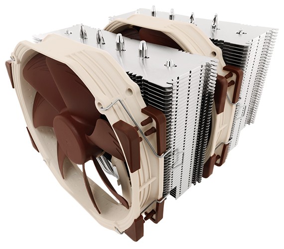 Noctua NH-D15, premium CPU cooler with 2X NF-A15 PWM 140mm fans (brown)