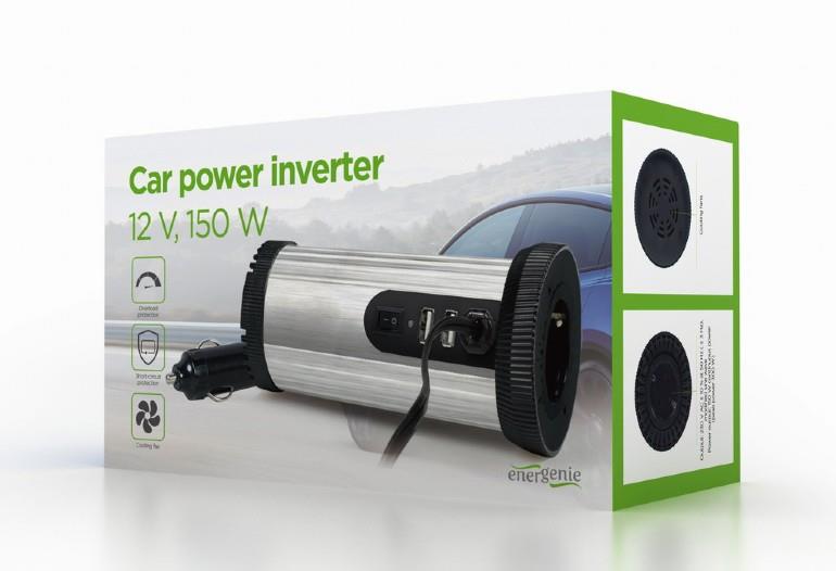 Energenie autode pingemuundur 12 V, 150 W / LED oleku indikaator / vahetatav kaitse