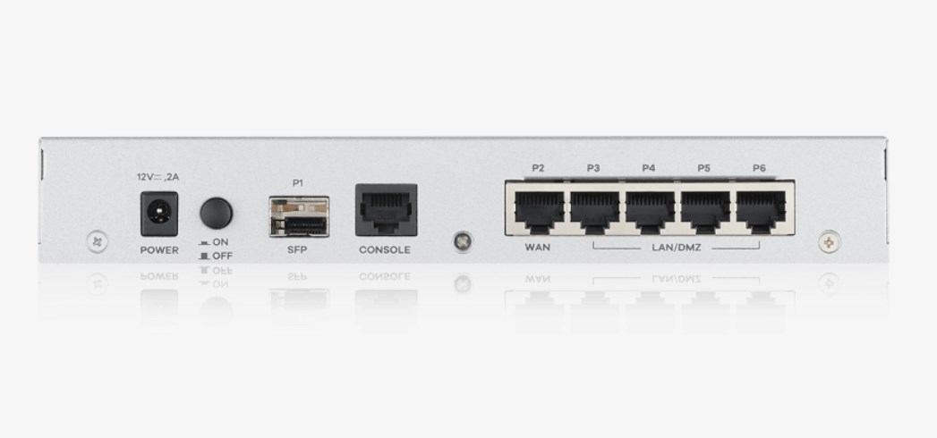 ZyXEL USG Flex Firewall, ver.2 10/100/1000,1*WAN, 4*LAN/DMZ PORTS, 1*USB with 1 hear UTM bundle (device only, without sfp)