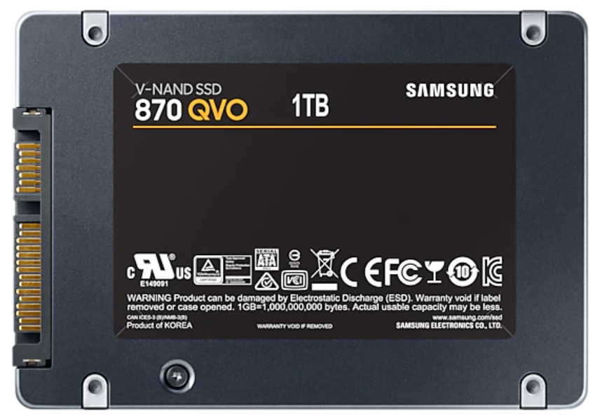 Samsung 870 QVO, 2.5&quot;, SATA 3.0, 1TB SSD