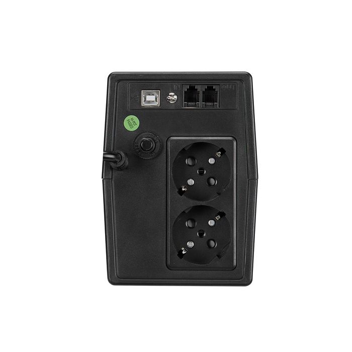 Line-interactive UPS FSP iFP 1000 1000VA/600W, 2*Schuko AC outlet, USB port, RJ-45 protection, aku 12V/7Ah*2, LCD