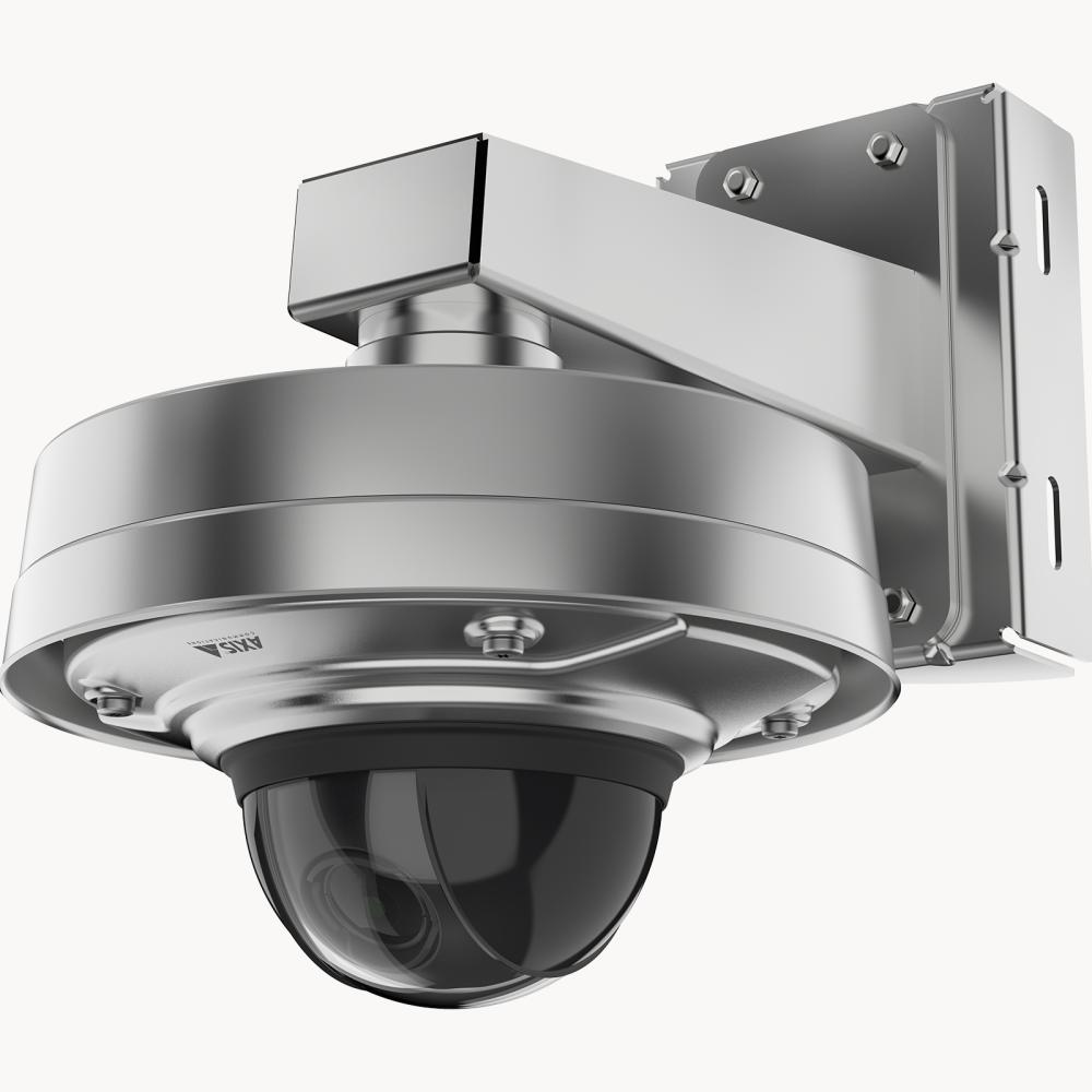 Axis net camera 02463-001, Q3538-SLVE dome, marine grade stainless steel 8MB, 4K UHD with night vision &amp; heater