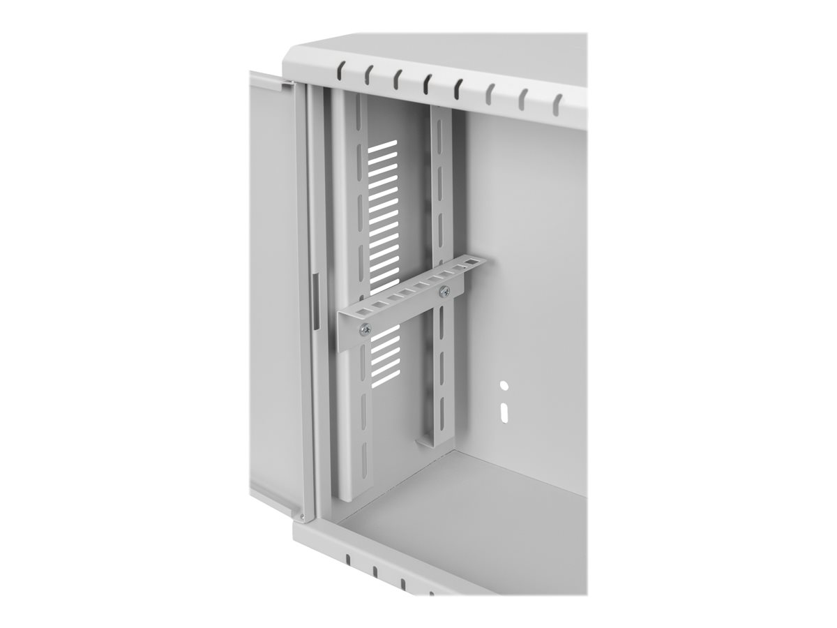 Netrack hanging cabinet V-Line rack 19&quot; 3U/180mm, gray, metal door