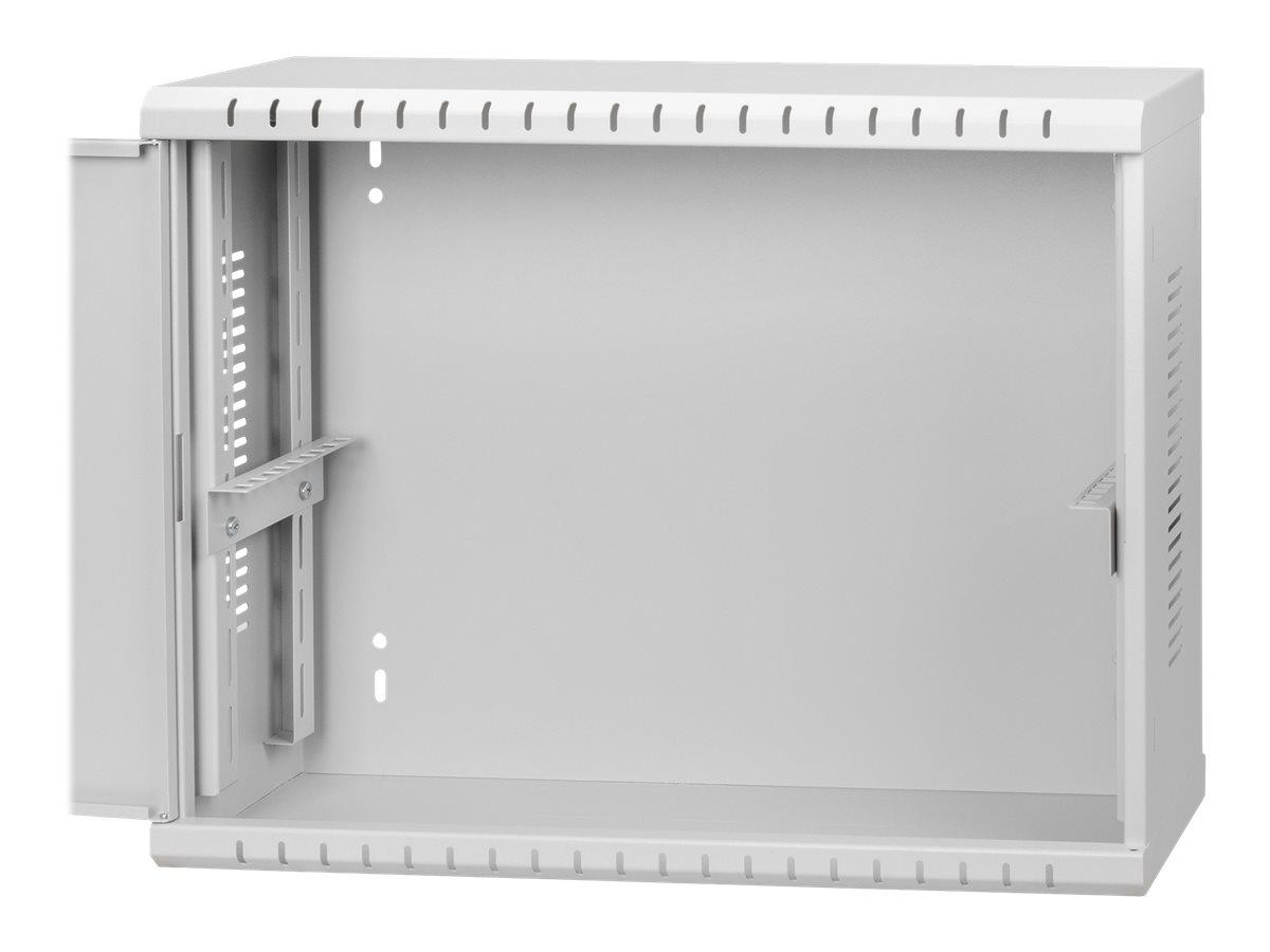 Netrack hanging cabinet V-Line rack 19&quot; 3U/180mm, gray, metal door