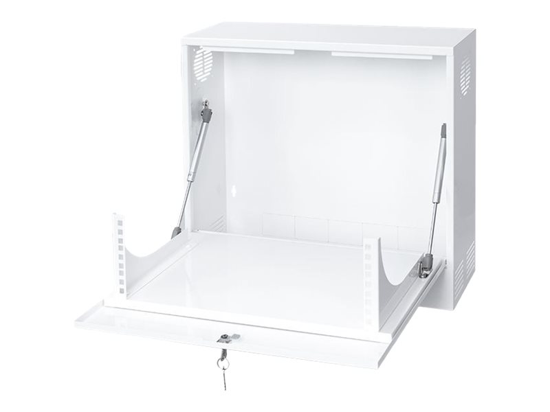 Netrack hanging cabinet V-Line rack 19&quot; 3U/180mm, white, metal door