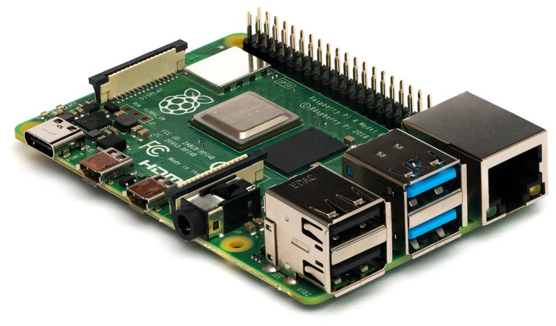 SBC, Raspberry Pi4 B 4GB, BCM2711, ARM Cortex-A72, 4GB RAM, MicroSD, Linux, Wifi, 2x micro HDMI