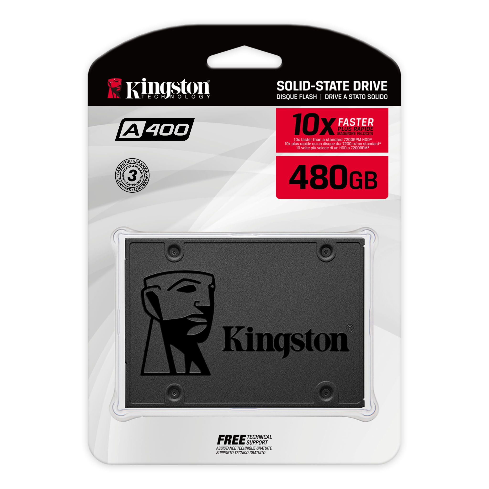 Kingston A400, 2.5&quot;, SATA 3.0, 480GB SSD