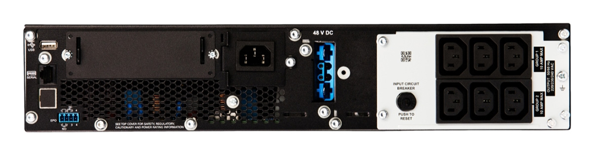 APC Smart-UPS on-line, 1000VA/1000W, rackmount 2U, 230V, 6*C13 IEC outlets, SmartSlot, extended runtime, w/ rail kit