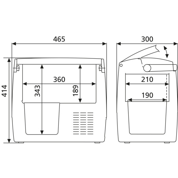 Elektriline külmik autosse, Dometic CoolFreeze CDF 18, 18 l