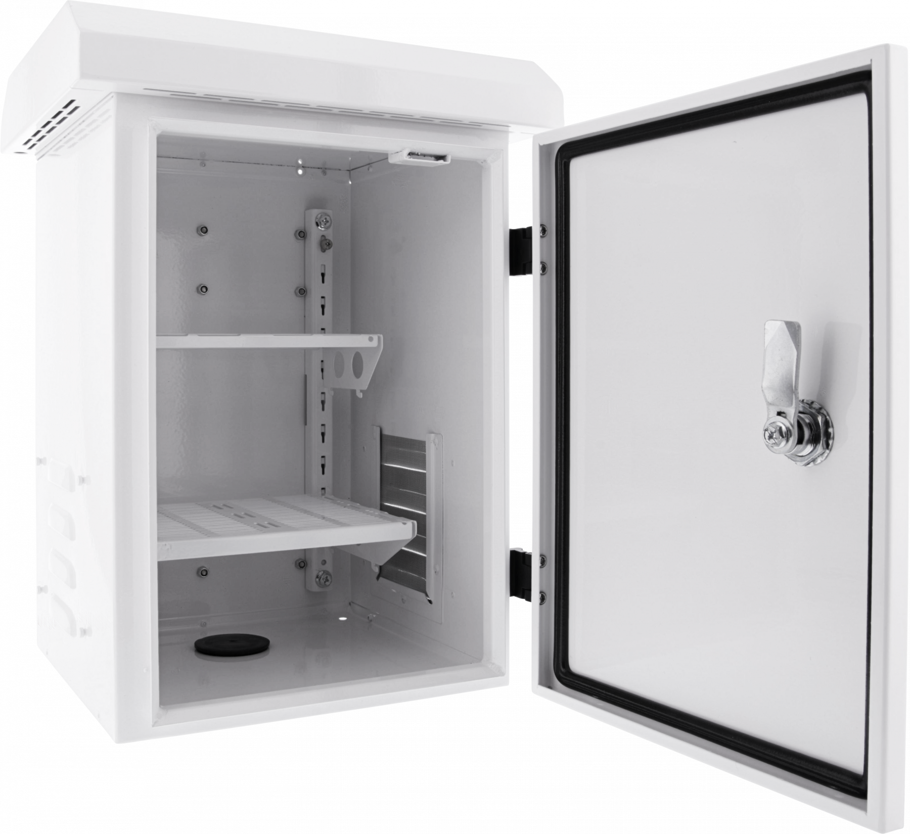 Lockable wall cabinet DELTACO 250*240*350mm, IP55, white