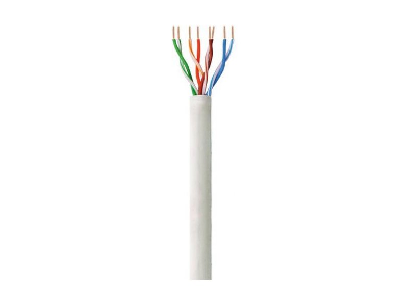 TechlyPro UTP Cat6 bulk cable 4*2 stranded CCA 305m box gray