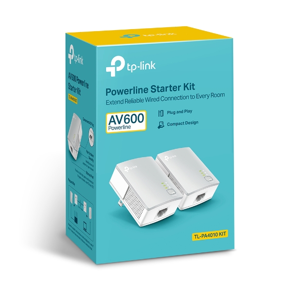 TP-Link TL-PA4010 600Mbps Powerline starter kit, 2 seadet