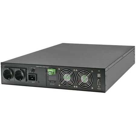 Qoltec online UPS 3000VA/3000W, power factor 1.0, LCD, EPO, USB, 2U rackmountable