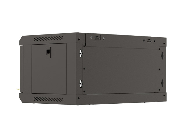 Lanberg wall-mounted assembled rack 19&quot; 4U/540*350mm with glass door, black