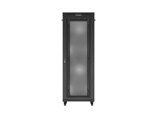 Lanberg 19&quot; free-standing rack cabinet, 47U 800*800 with mesh door, LCD, black, flat-pack