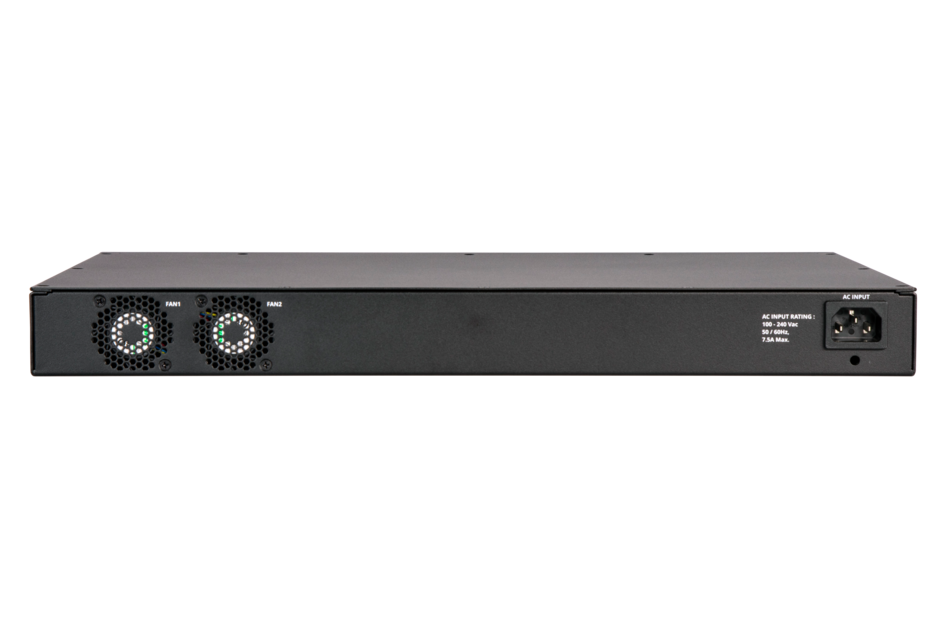 Ruckus ICX 8200 Switch, 24*10/100/1000 Mbps PoE+ ports, 4*25 GbE SFP28 stacking/uplink-ports, 370W PoE budget