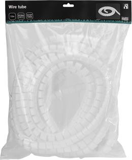 Nylon wire tube with 25mm diameter tool, 10m, white