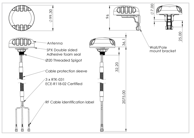 Poynting 5G/LTE · KFZ · black · SMA (M) · 6 dBi 5G/LTE antenna
