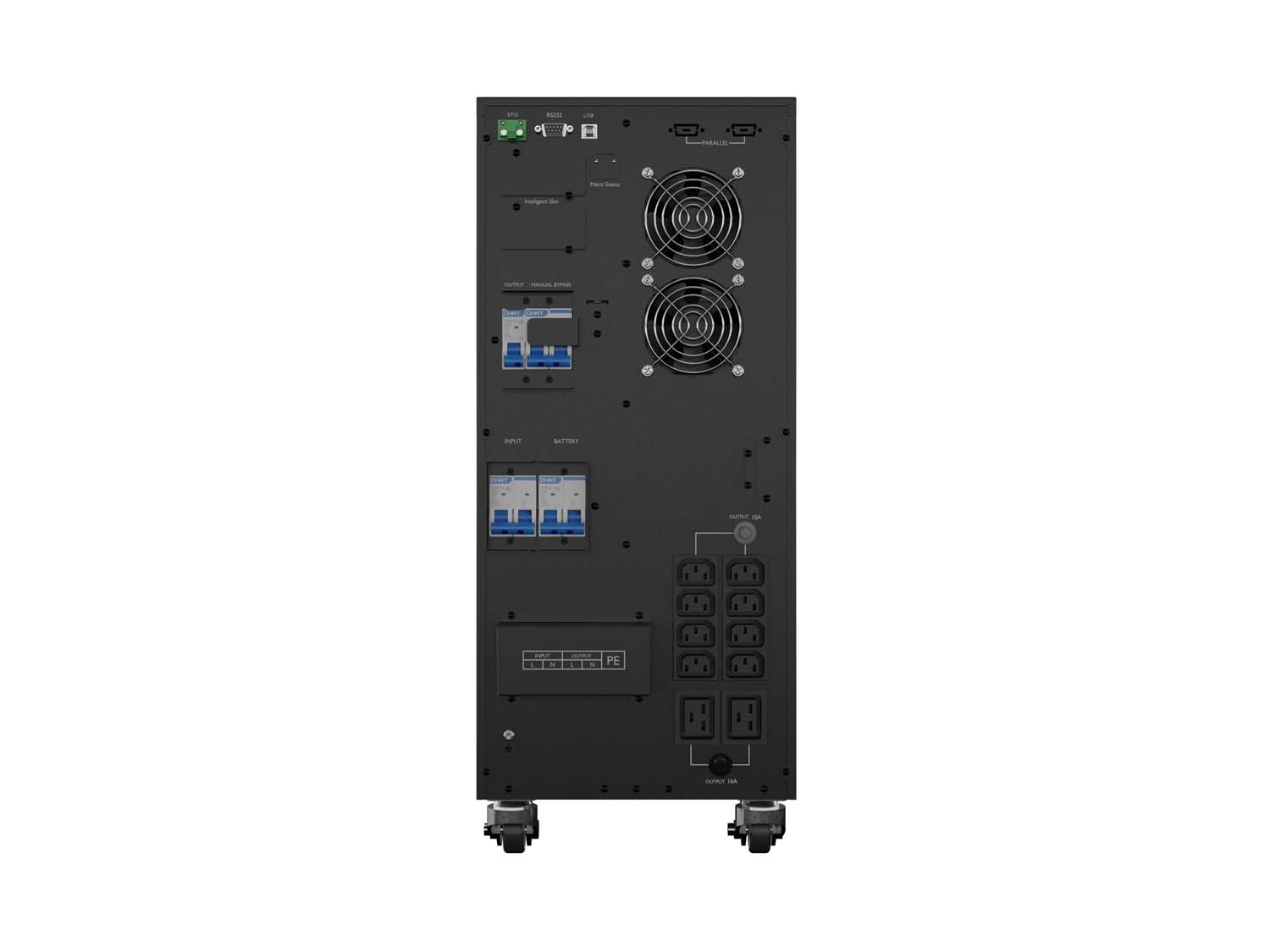 VFI, 6000VA/6000W online UPS tower,20min@half load,230V,50Hz,RS232,USB,Smart-Slot
