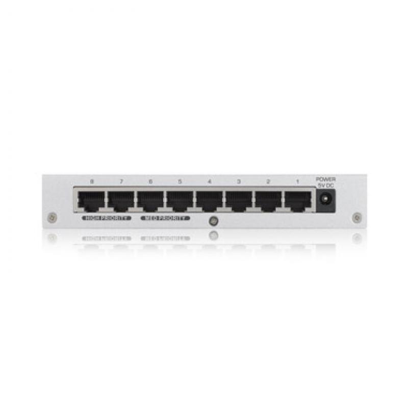 8-Port Desktop Gigabit Ethernet Switch - metal housing