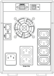  ABB line-interactive UPS 11LI PRO 1000VA/700W, 6min@60%load