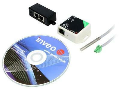 Miniature module for remote temperature reading by 1-Wire sensor (DS18B20) via LAN