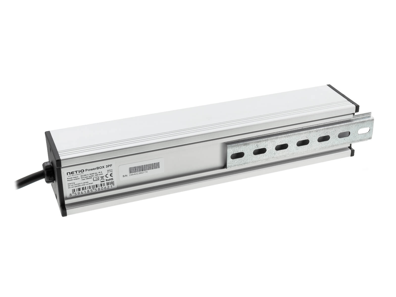 PowerBOX 3PF is smart power-strip PDU with LAN connectivity. Each output can be switched individually.  Device web configuration, ZVS, NETIO Cloud, Open API protocols (MQTT-flex, JSON, Modbus/TCP, SNMP)
