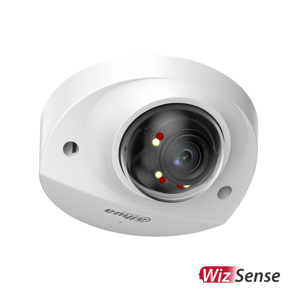 Dahua 4MP smart dual light fixed-focal dome WizSense network camera