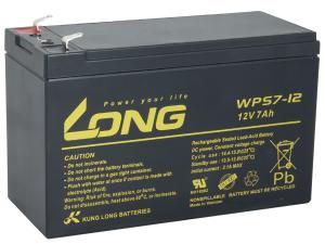 Long 12V 7Ah lead acid battery F1 (WPS7-12)