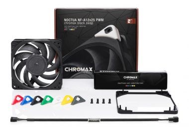 Noctua NF-A12x25 PWM CH.BK.S, premium quiet fan, 4-pin, 120mm, black
