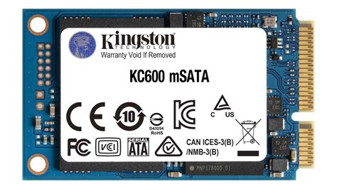 Kingston KC600 256GB SATA3 mSATA SSD