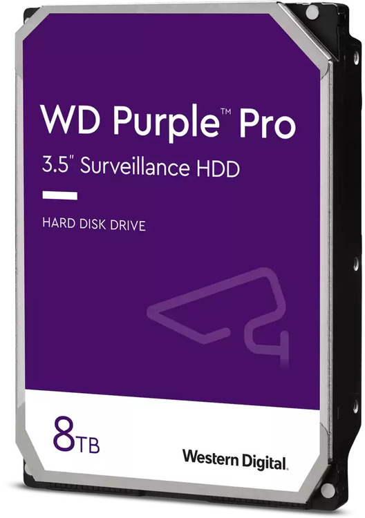 8TB Western Digital Purple Pro Surveillance internal HDD, SATA 6 Gb/s, 256MB cache, 3.5&quot;