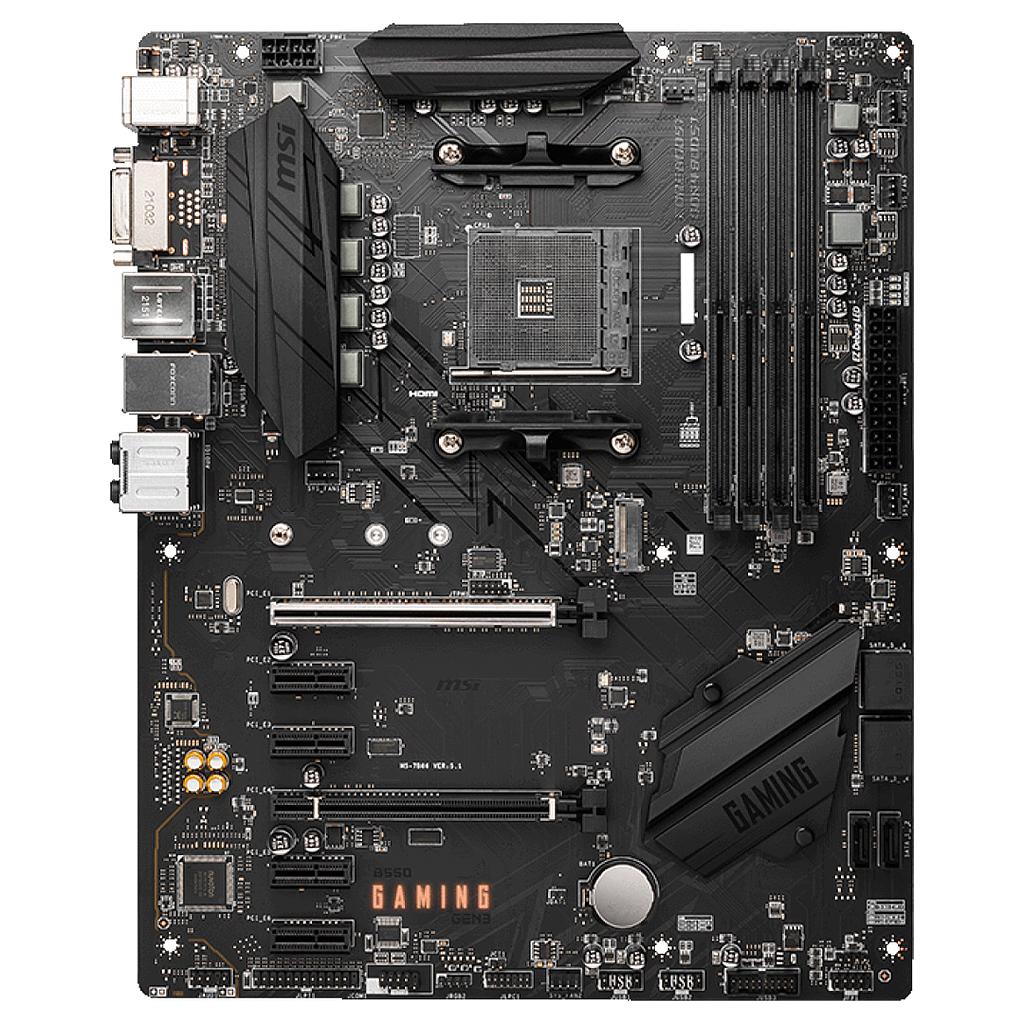 MSI emaplaat AMD B550 SAM4 gaming Gen3 ATX