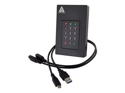 Apricorn Aegis Fortress L3 HDD - 5TB - USB 3.1 - black