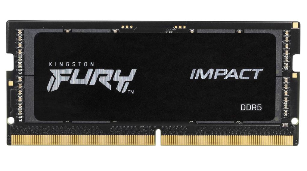 Kingston Fury Impact 8GB 4800MT/s DDR5 CL38 SODIMM XMP ready, black
