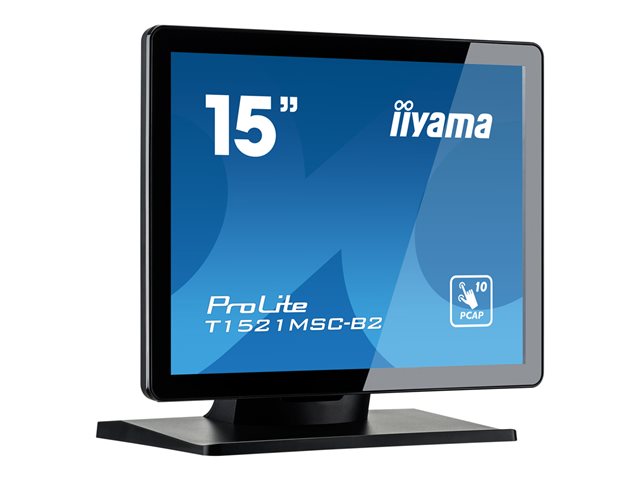 iiyama ProLite 15&quot;, 1024*768 pixels, XGA, LED, display surface: matt, response time: 8ms, 4:3, viewing angle, horizontal: 170°, viewing angle, vertical: 160°, built-in speaker(s)