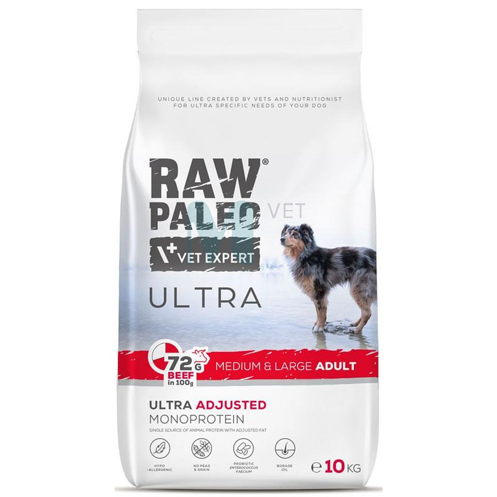 Raw Paleo koera täissööt ultra kesk./suur tõug veis 10kg