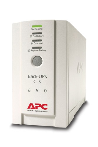 APC Back-UPS, 650VA, tower, 230V, 4*IEC C13 outlets , user replaceable battery, 6.1min@full load