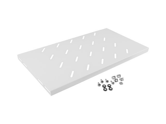 Lanberg 19&quot; fixed shelf, 1U/486*270mm, max load caoacity up to 120kg, grey