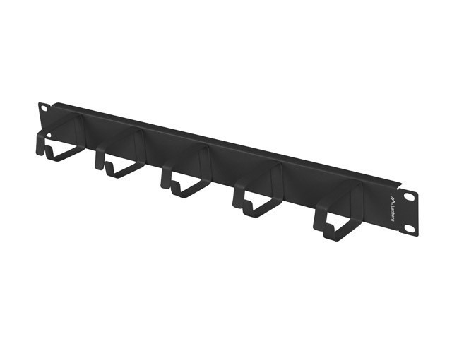 Lanberg 19&quot; 1U kaablihoidja, 5 rõngast, tüüp B, must