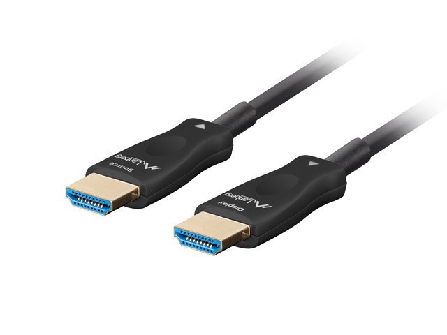 Lanberg HDMI M/M V2.1 optical cable 100m, black, AOC