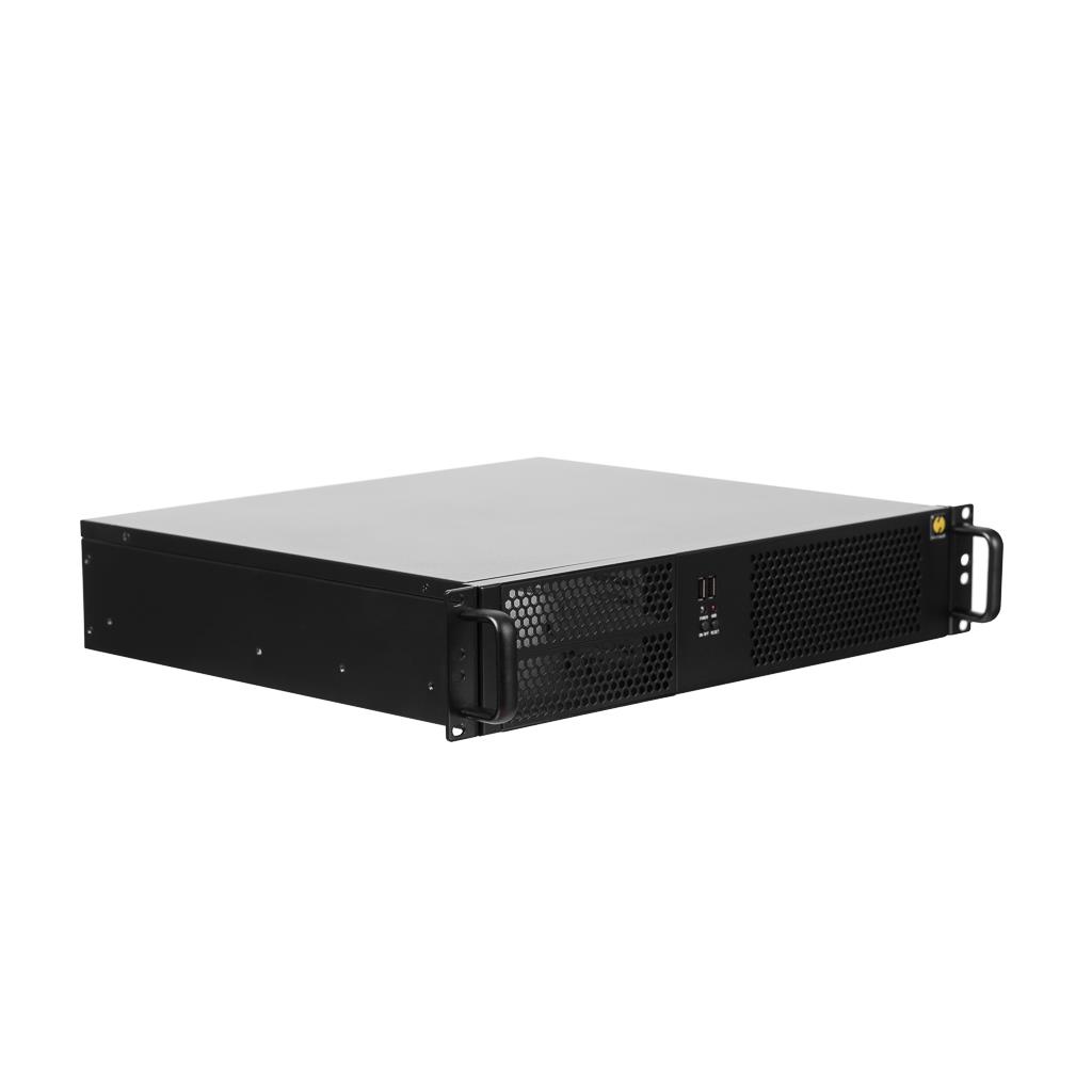 Netrack 19&quot; 2U server chassis, mini-ITX/microATX, 482*88.8*390mm