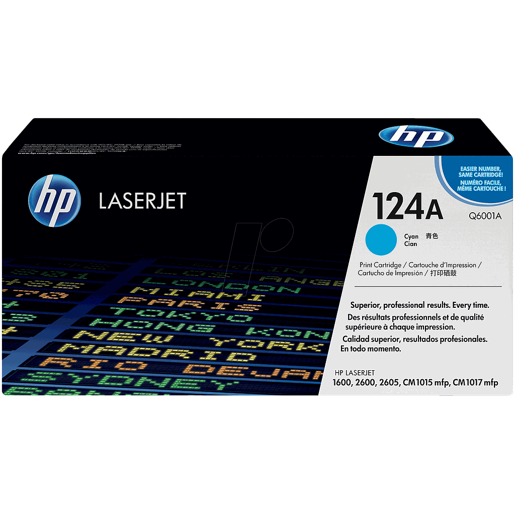 HP Color LaserJet Q6001A tsüaan printerikassett