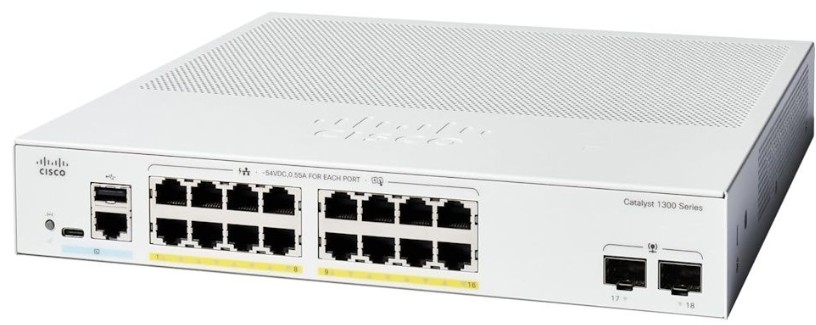 Cisco Catalyst 1300 16-port GE PoE 2*1G SFP