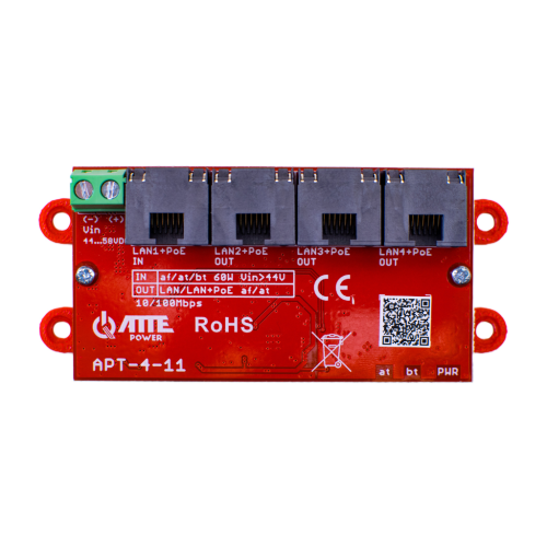 4-port PoE switch 10/100Mbps, extender